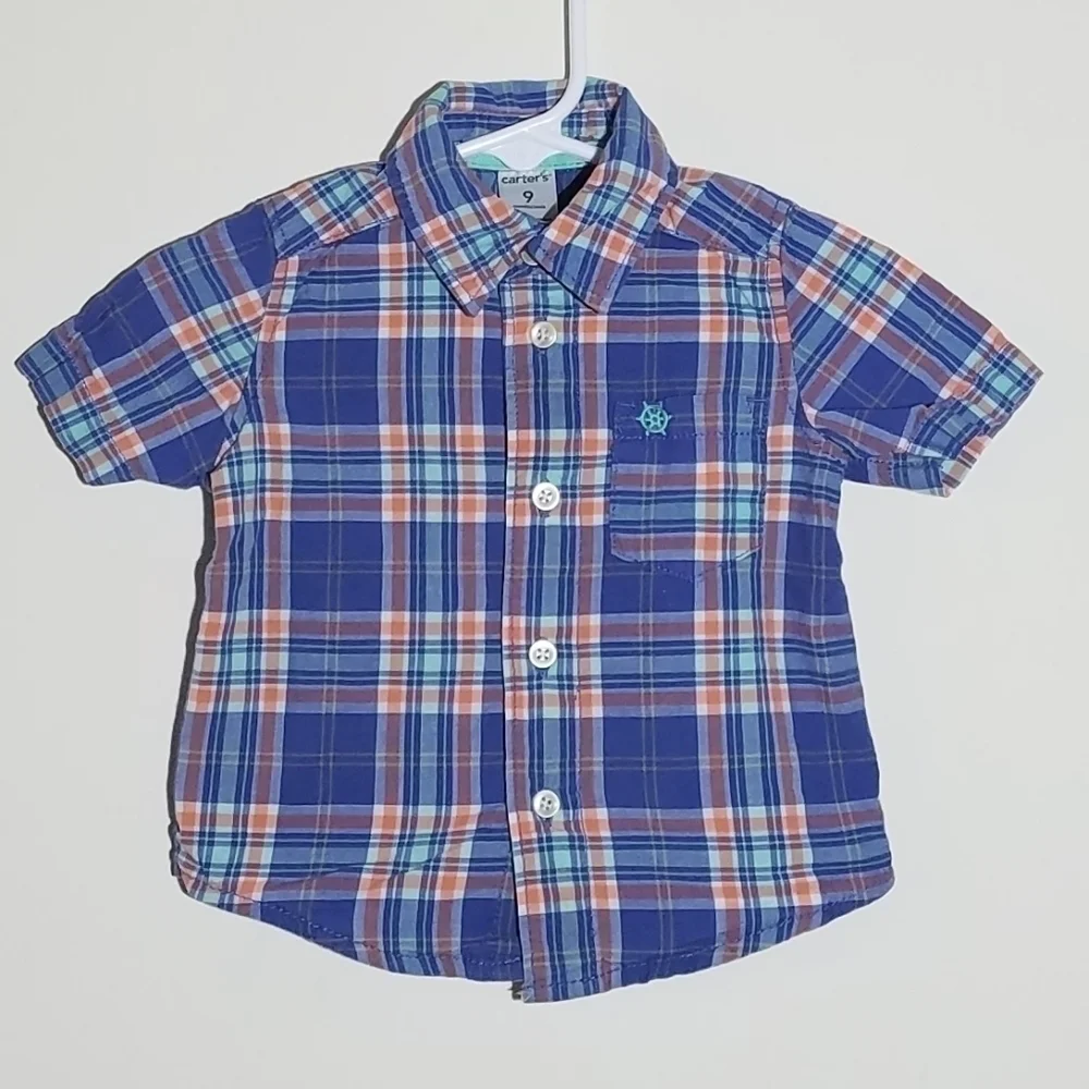 Carter's Button Down Polo Nautical 9m